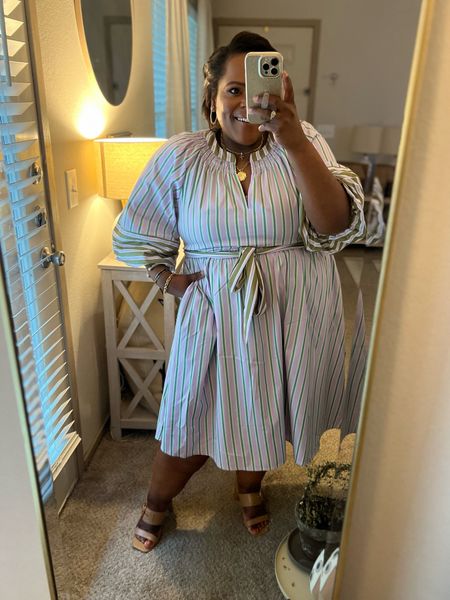 Workwear OOTD! Wearing size 16 petite in dress from Lane Bryant. Also linking my favorite pair of sandals from dolce vita! Have a great day, y’all! 

#LTKplussize #LTKstyletip #LTKshoecrush
