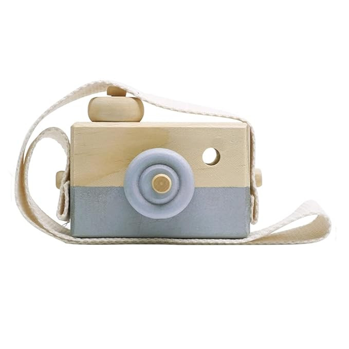 Baby Toy Wooden Mini Camera Toy, Baby Kids Cute Mini Sharpe Toy, Neck Hanging Photographed Props ... | Amazon (US)