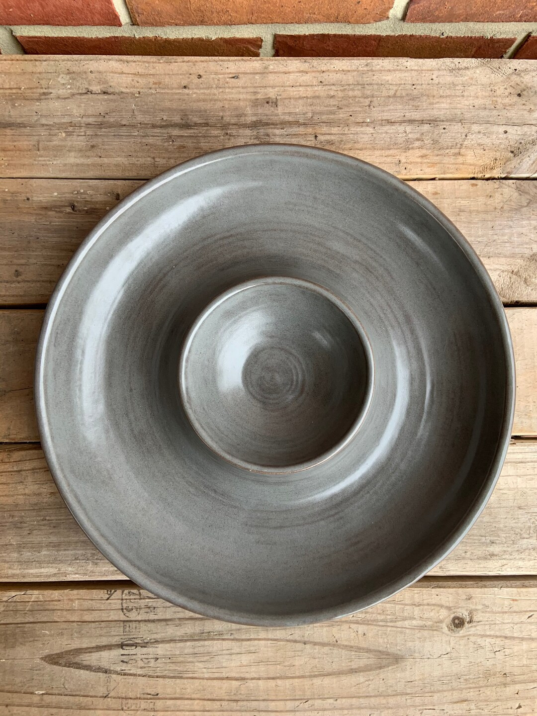 Stoneware Chip and Dip - Etsy | Etsy (US)