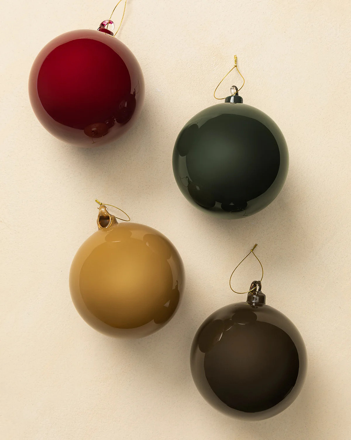 5" High Gloss Glass Baubles (Set of 4) | McGee & Co. (US)