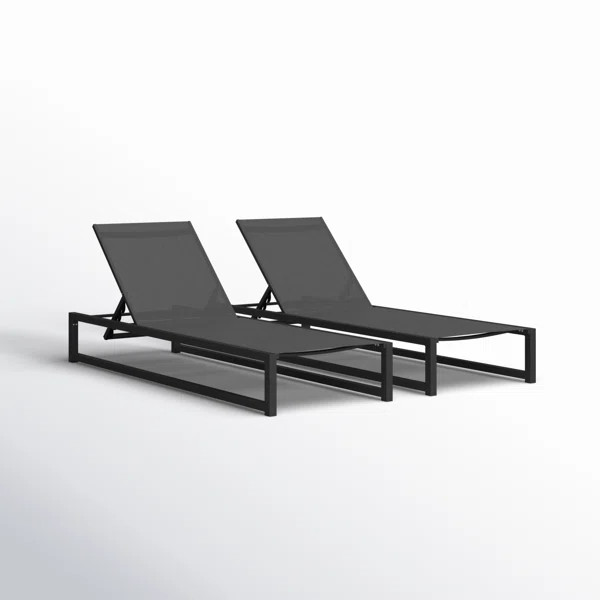 Clian Outdoor Metal Chaise Lounge Set | Wayfair North America