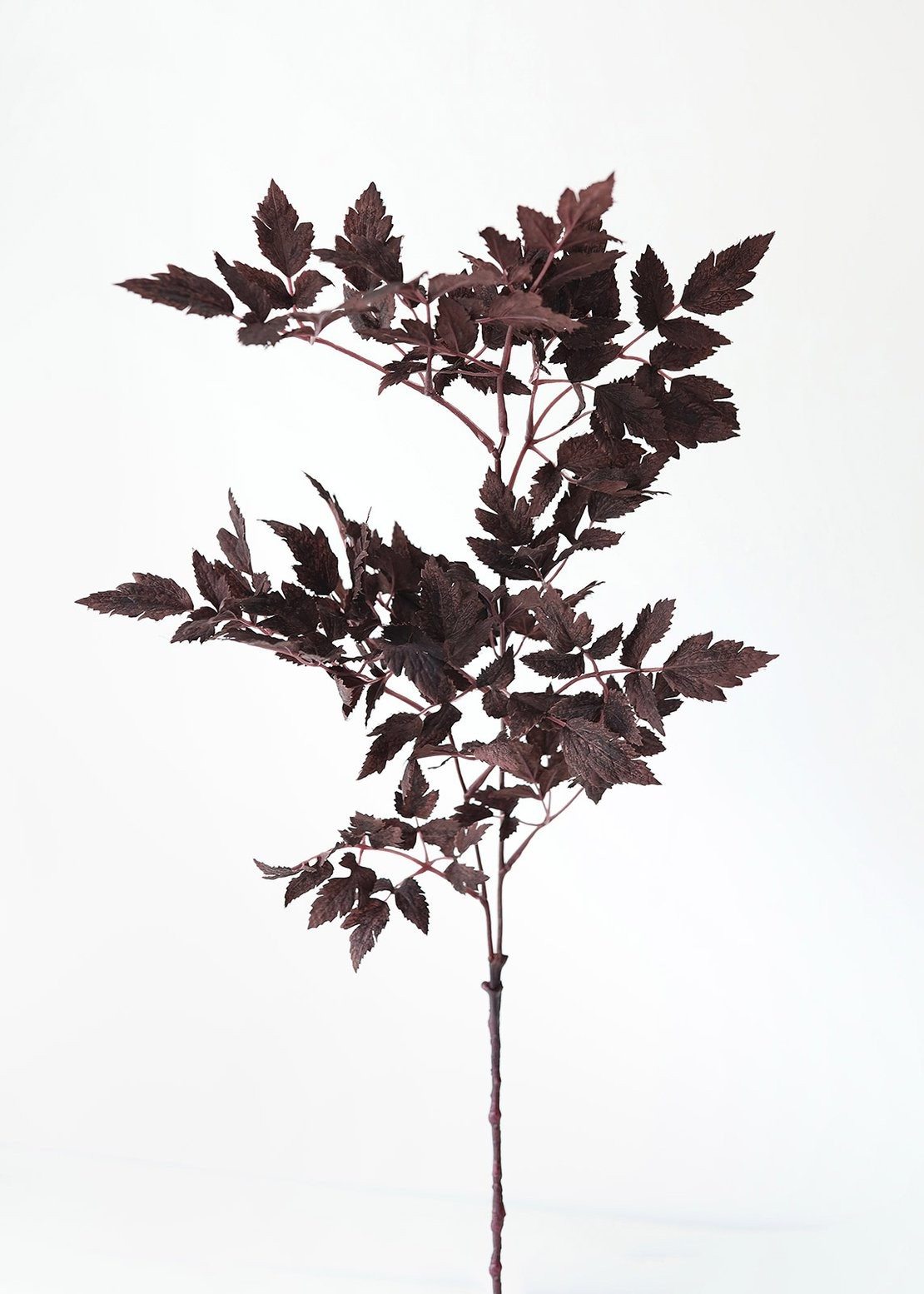 Plum Purple Fake Cimicifuga Ramosa Fall Leaves - 31" | Afloral (US)