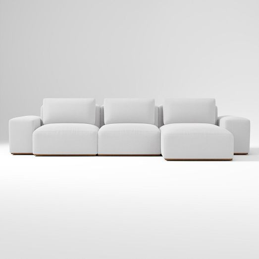 Quinten 3-Piece Chaise Sectional (130") | West Elm (US)