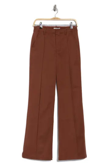 Simkhai Ansel High Waist Wide Leg Pants in Chestnut at Nordstrom Rack, Size 4 | Nordstrom Rack