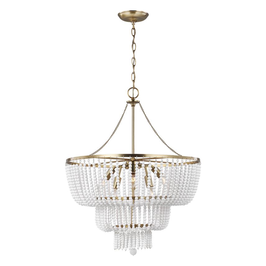 Jackie Six Light Chandelier | Visual Comfort