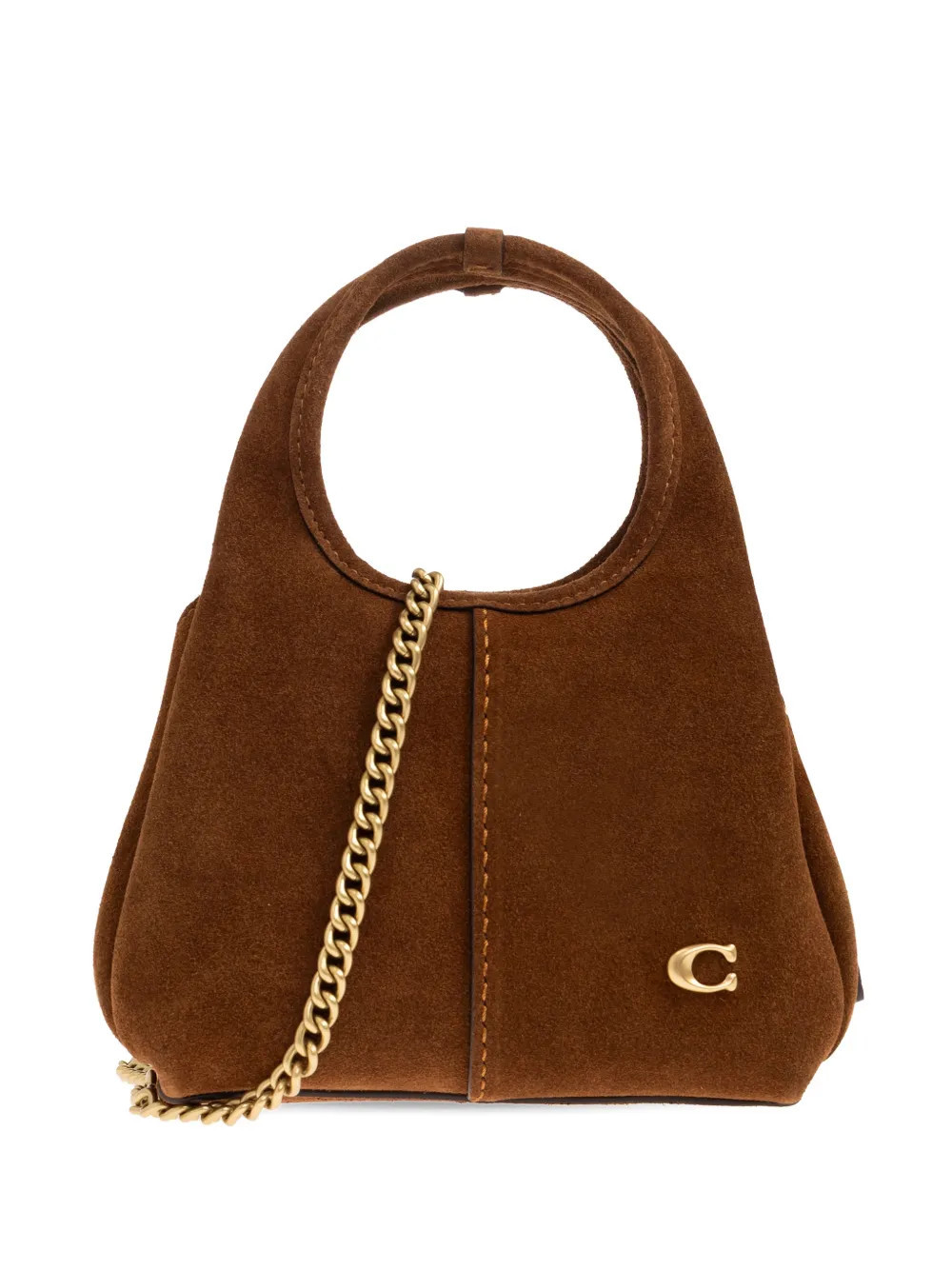 Coach chain leather tote bag - Brown | Farfetch Global