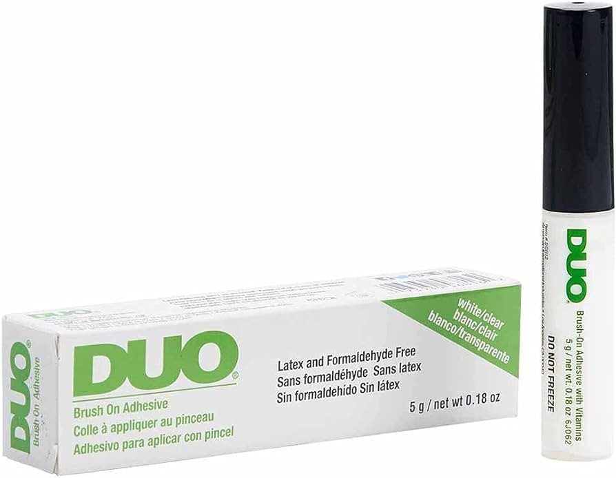 Duo Brush-On Strip Lash Adhesive Clear with Vitamins A, C & E, Clear, 0.18 oz, 1-Pack | Amazon (US)