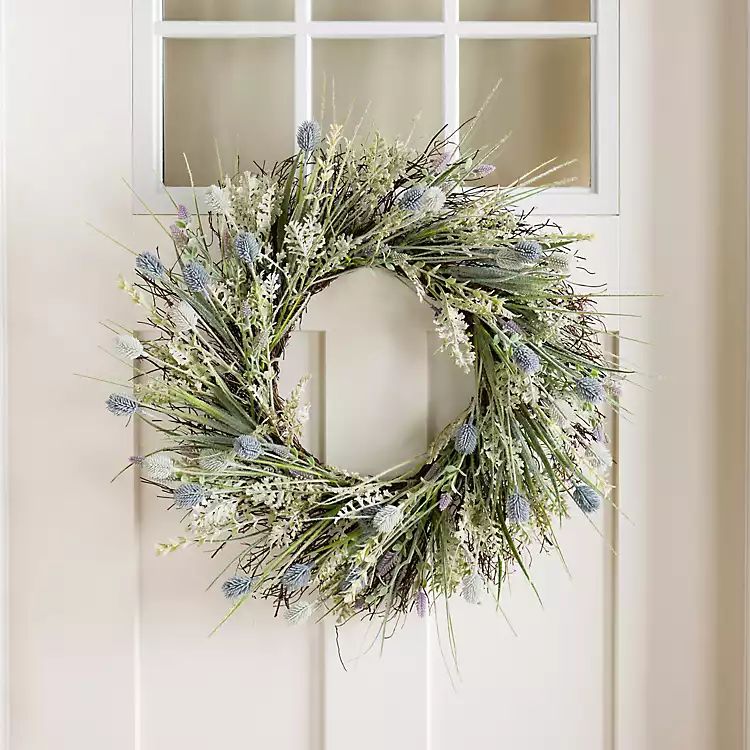 New! Lavender and Thistle Wreath | Kirkland's Home