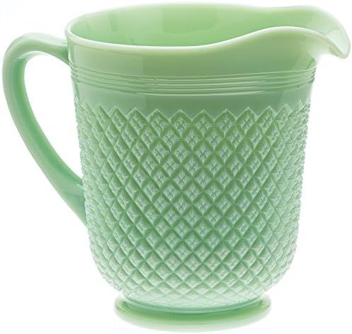 Jadeite Pitcher - 48 Ounce Vintage Inspired Design Perfect For Dining Table | Amazon (US)