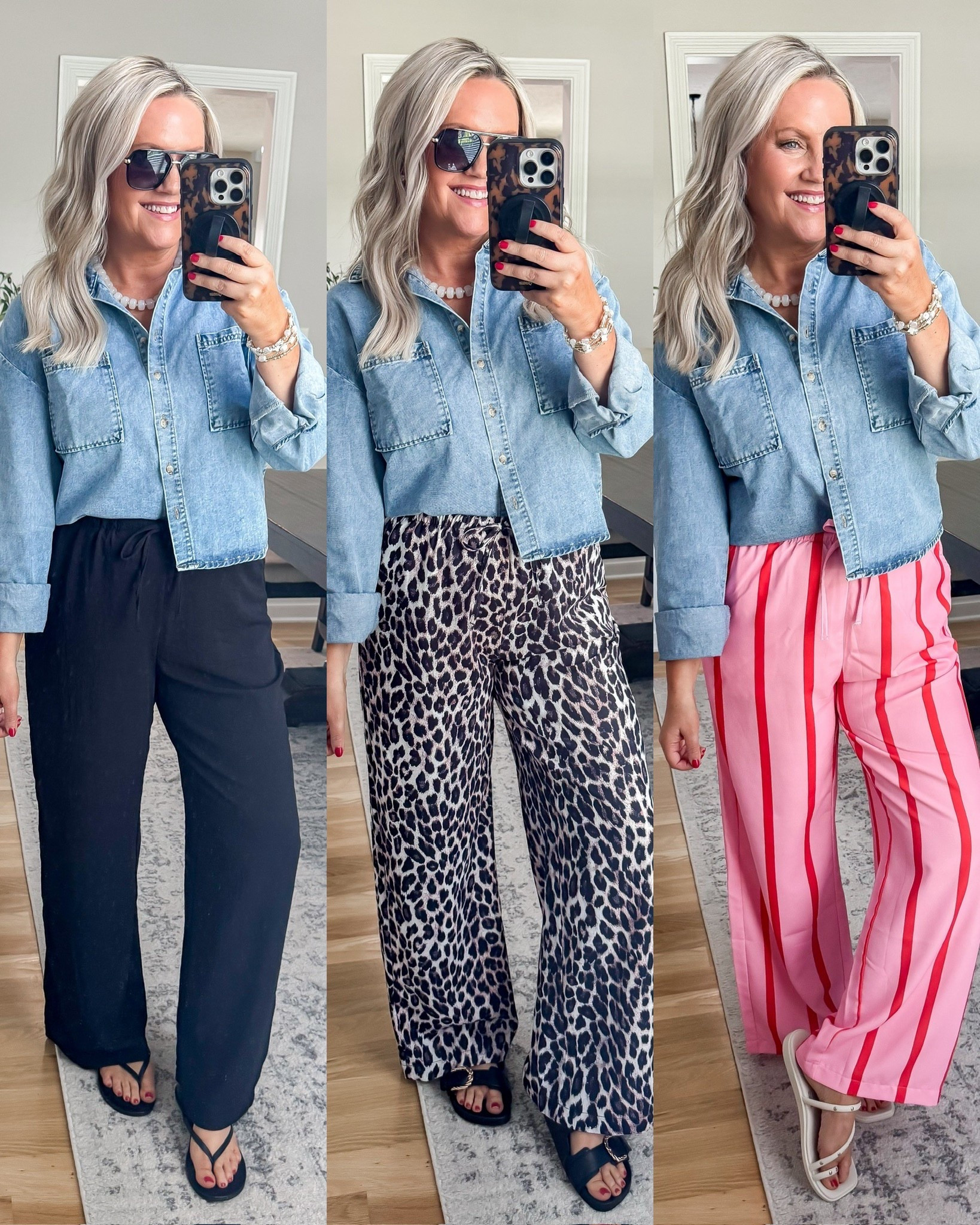 One top, three ways 🤍 this denim button down is doing all the work and I’m not mad about it

denim shirt outfit ideas wide leg pants amazon fashion casual outfits everyday style lovelylifestyling 

#LTKOver40 #LTKootd #LTKMothersDay