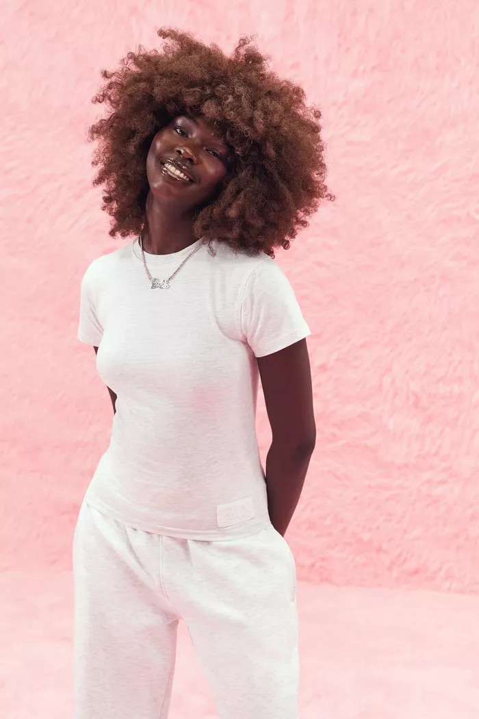 Barbie Label Detail Short Sleeve Top | boohoo (US & Canada)