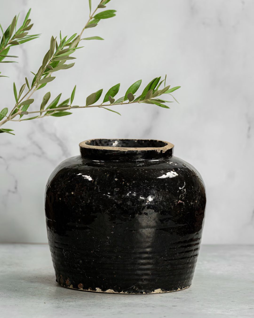 Vintage Glossy Black Oil Pot free Shipping - Etsy Canada | Etsy (CAD)