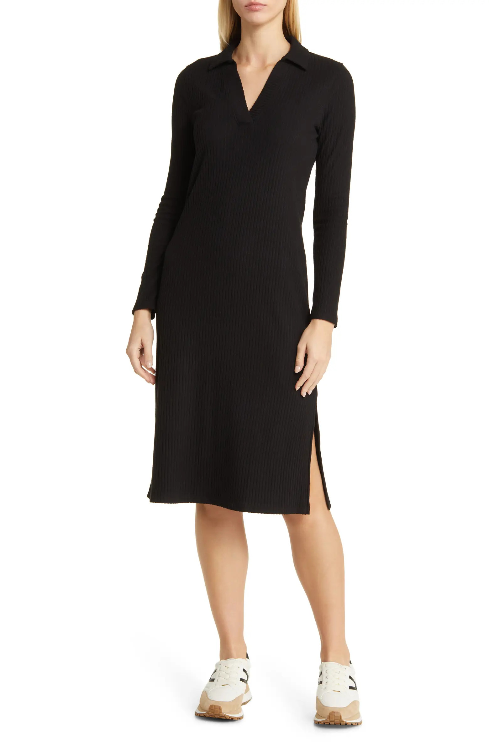 Long Sleeve Rib Dress | Nordstrom