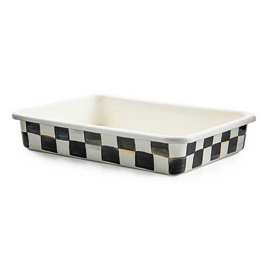 Courtly Check Enamel Baking Pan - 9" x 13" | MacKenzie-Childs