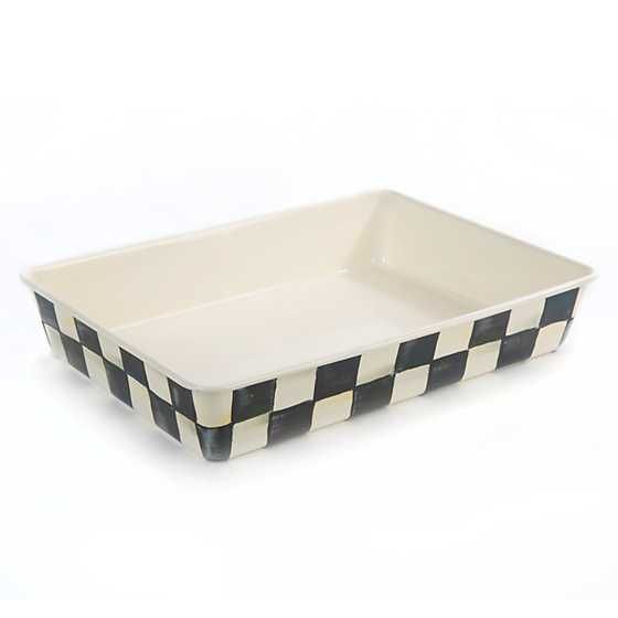 Courtly Check Enamel Baking Pan - 9" x 13" | MacKenzie-Childs