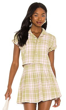 By Samii Ryan My Way Shirt in Green Plaid from Revolve.com | Revolve Clothing (Global)