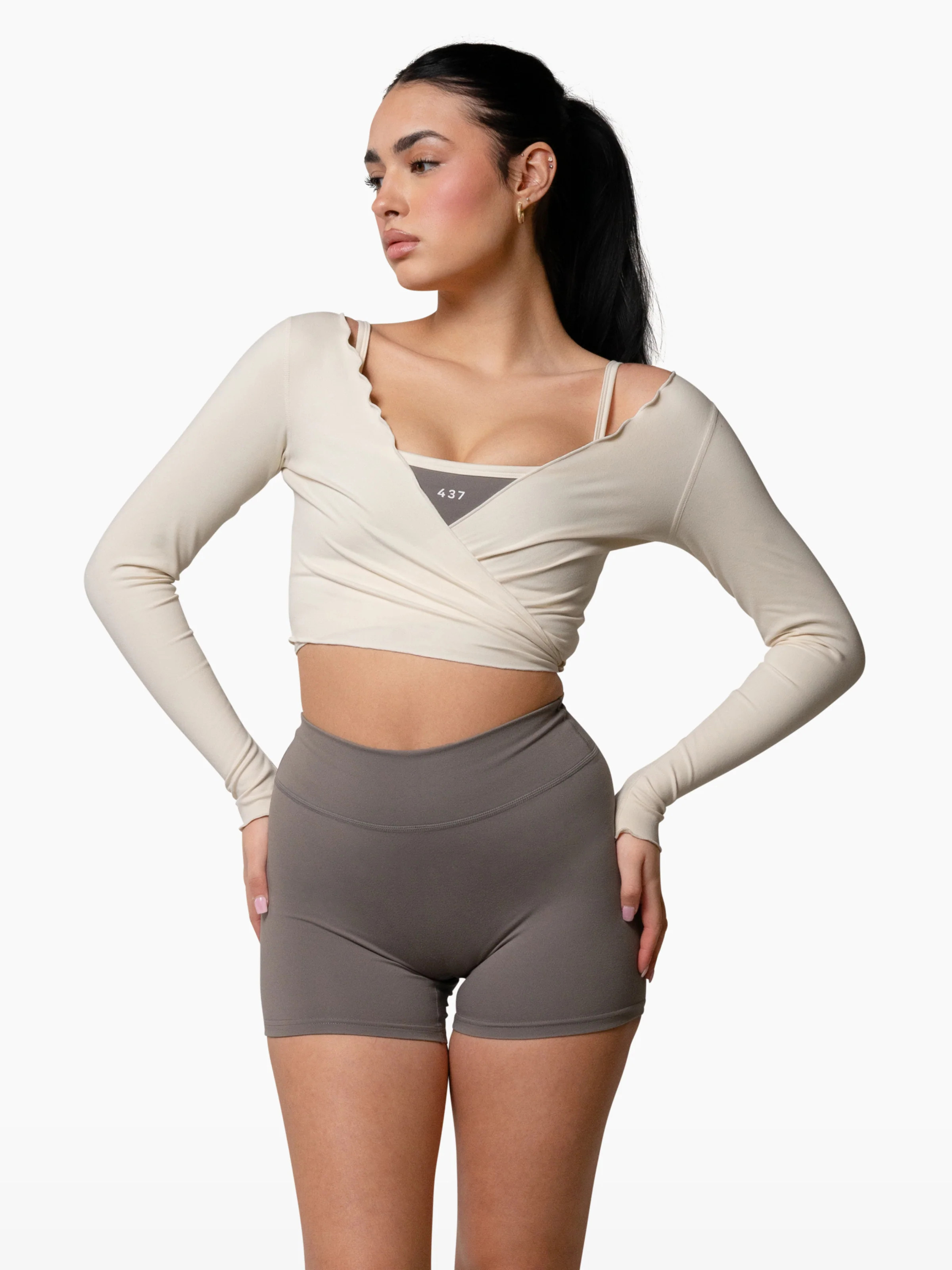 The Wrap Top / Crème | 437