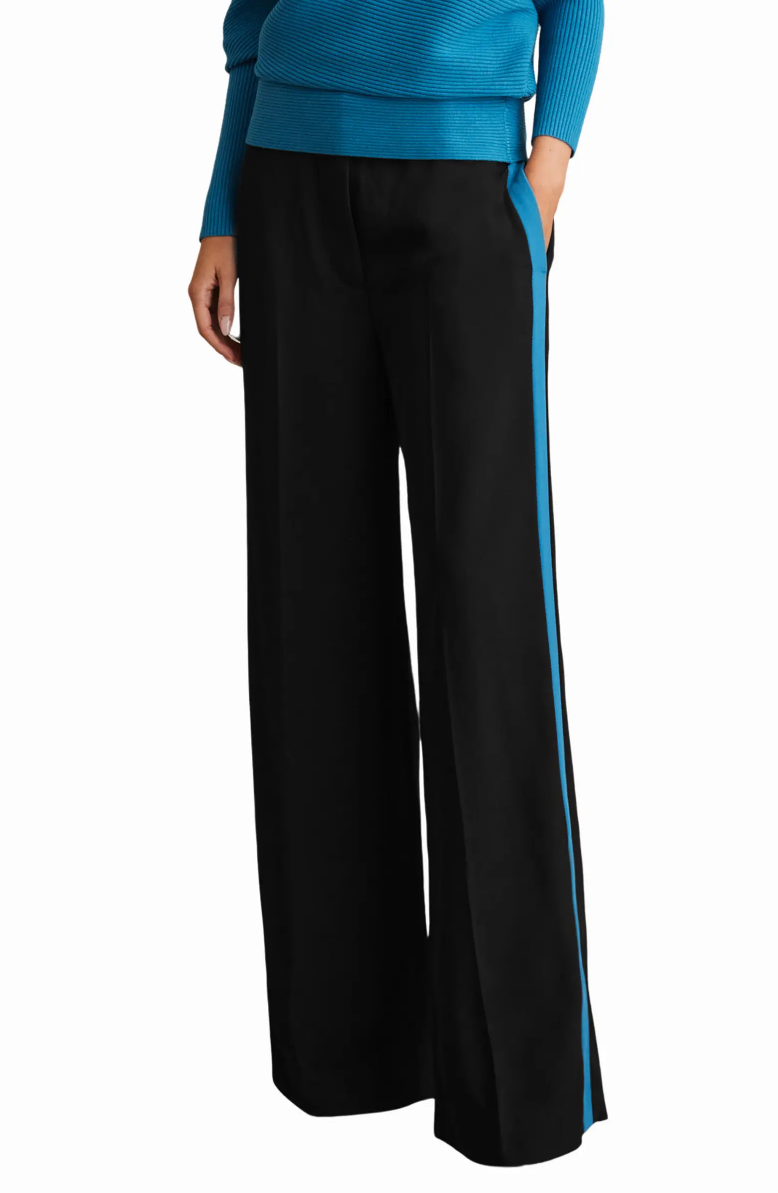 Reiss Isla Side Stripe Wide Leg Pants | Nordstromrack | Nordstrom Rack