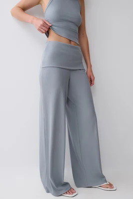 Evadne Elasticated Pants / Steel Blue | MESHKI | L | MESHKI US