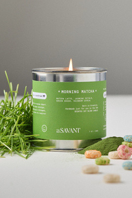The New Savant Gourmand Morning Matcha Tinned Candle | Anthropologie (US)