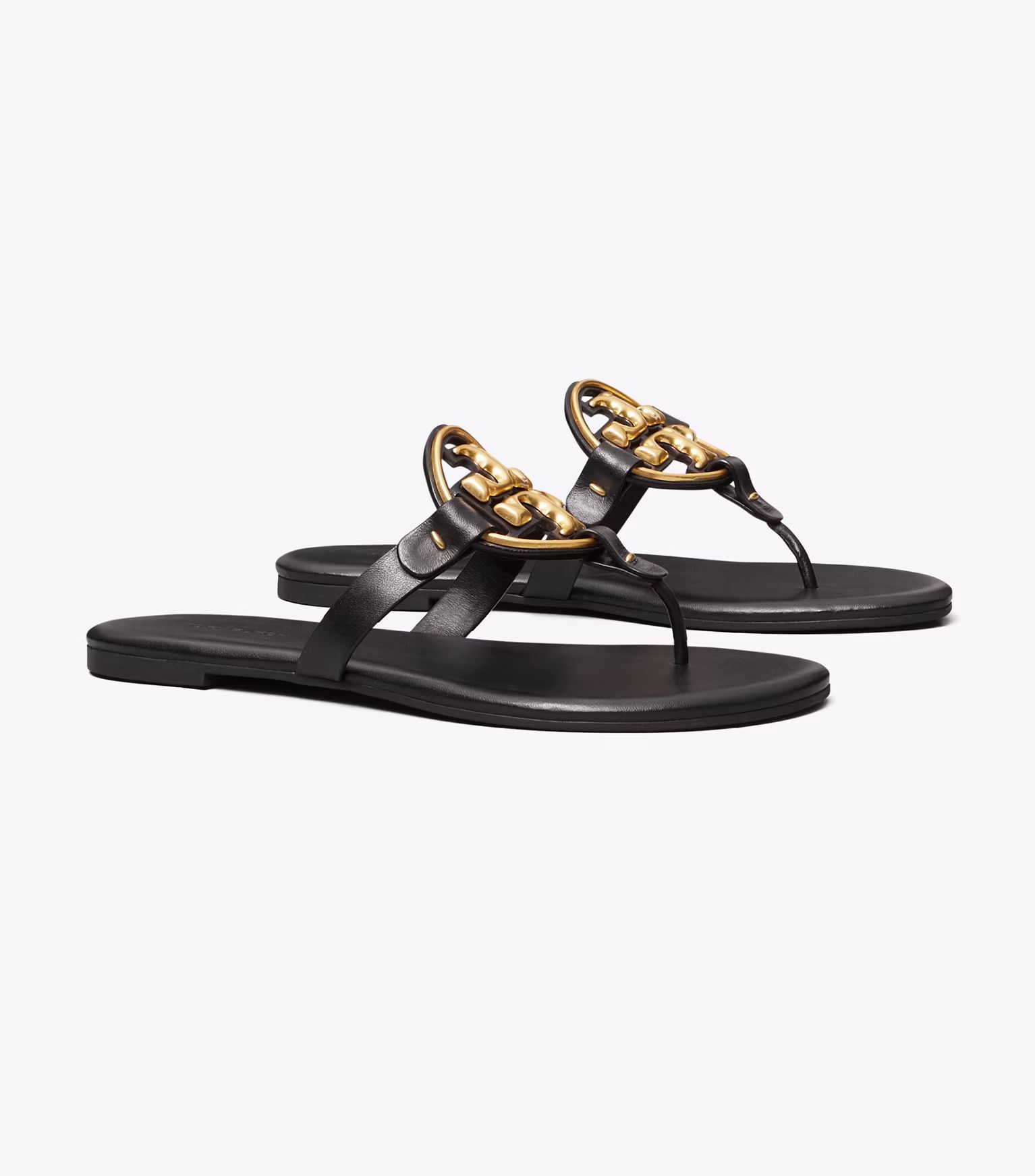 MILLER SOFT METAL LOGO SANDAL | Tory Burch (US)