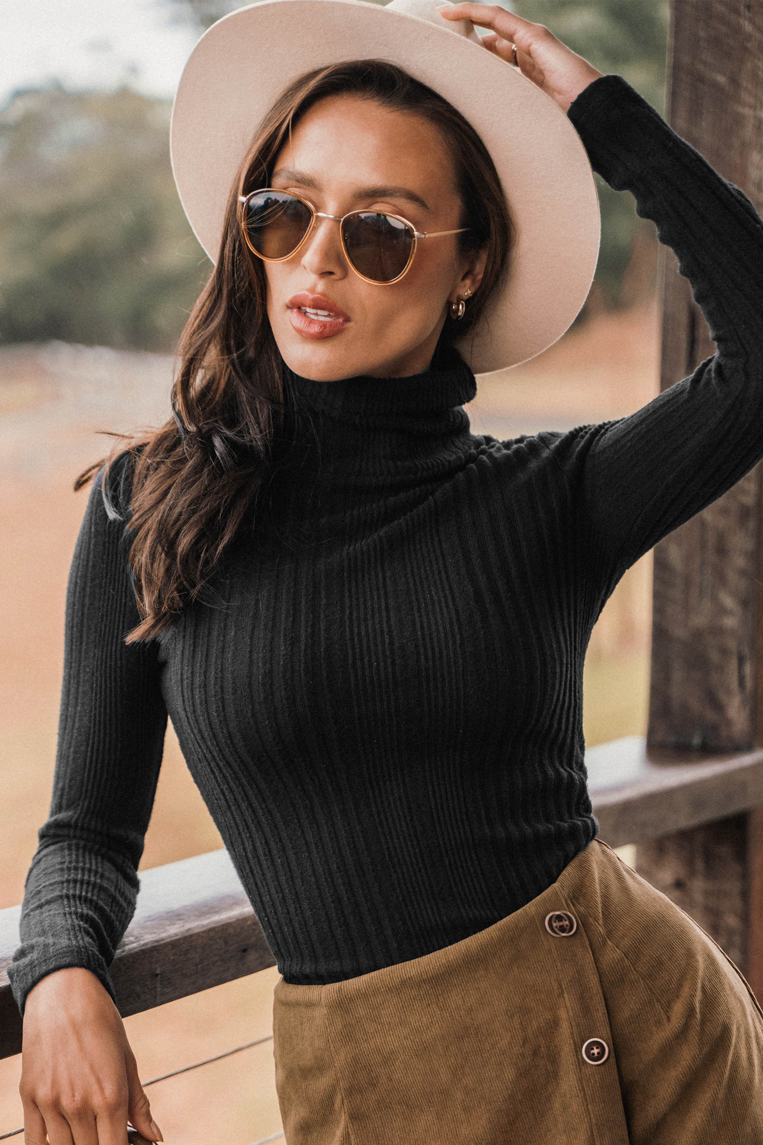 Onyx Rib Turtleneck Sweater | Cupshe US
