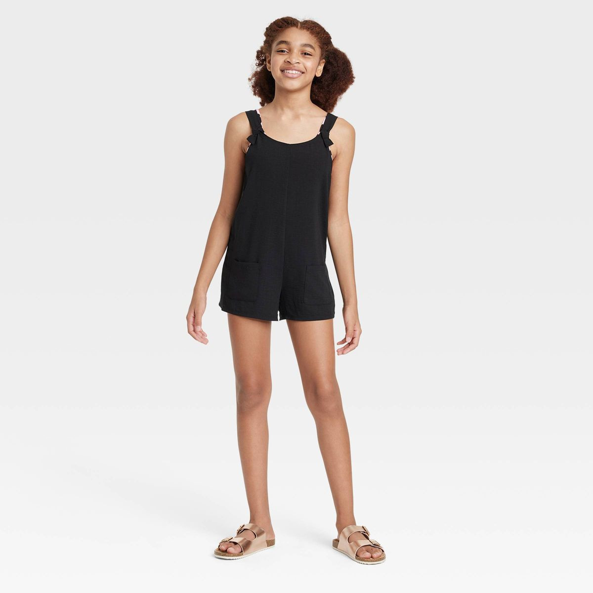 Girls' Chambray Cover Up Dress - art class™ Black | Target