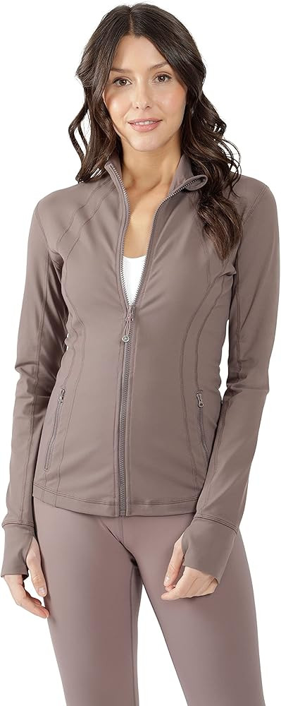 90 Degree By Reflex Women’s Lightweight, Full Zip Running Track Jacket | Amazon (US)
