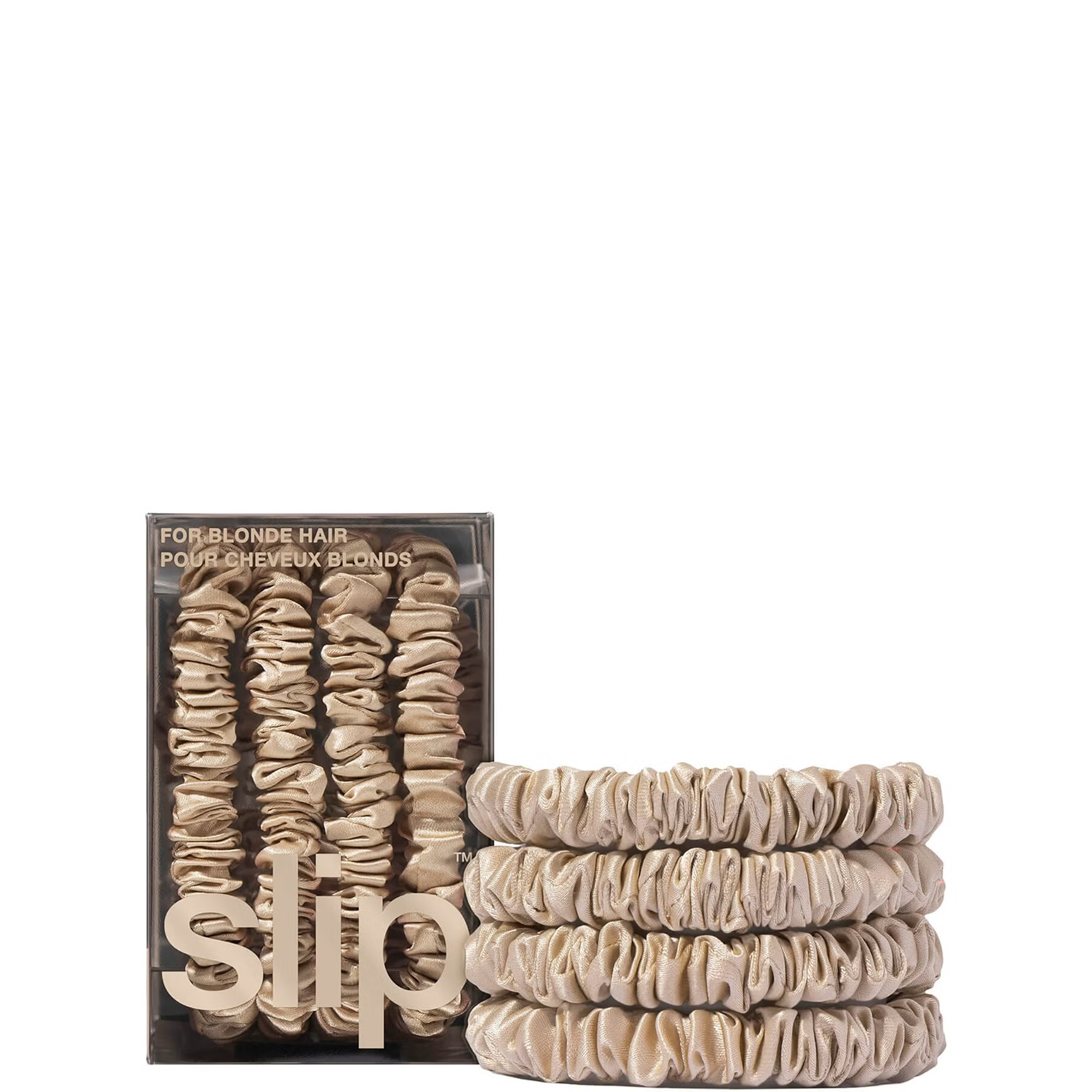 Slip Pure Silk Skinny Scrunchies - Blonde | Look Fantastic (UK)