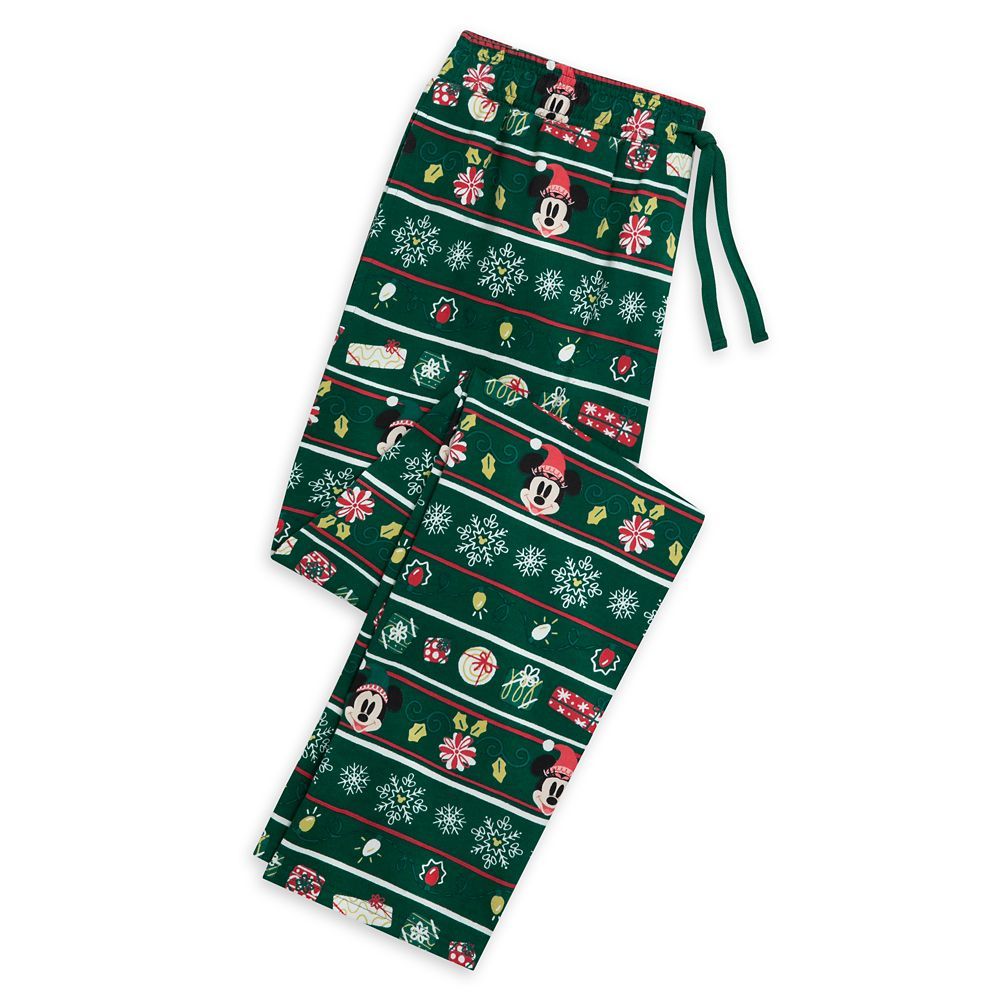 Mickey and Minnie Mouse Holiday Family Matching Lounge Pants for Adults – Knit | Disney Store