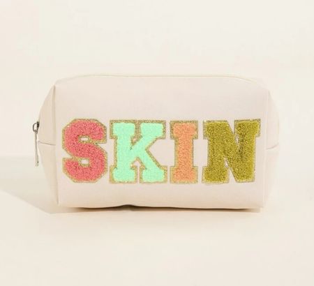 Cheap and trendy makeup bag! Chenille letters good holiday and Christmas gift!

#LTKCyberweek #LTKbeauty #LTKGiftGuide
