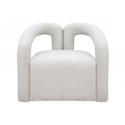 Contemporary Accent Chair With Boucle Fabric, Compact U-Shaped Design For Primary Living Room Comfort And Style | Wayfair North America