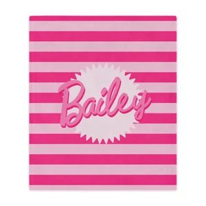 Pink Fuzzy Blanket Room Decor Custom Name Blanket for Girls - Etsy | Etsy (US)