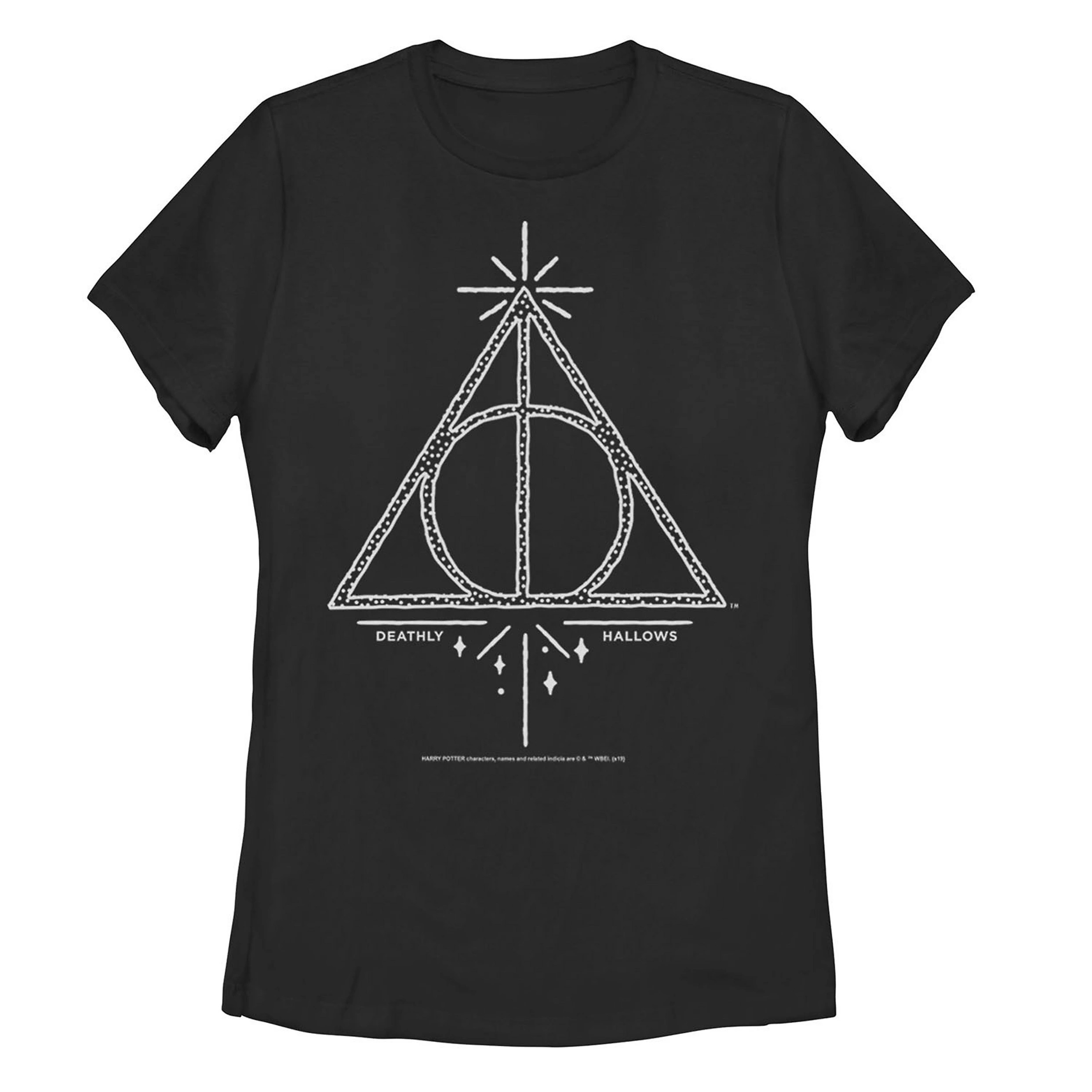 Juniors' Harry Potter Deathly Hallows Symbol Line Art Graphic Tee | Kohl's