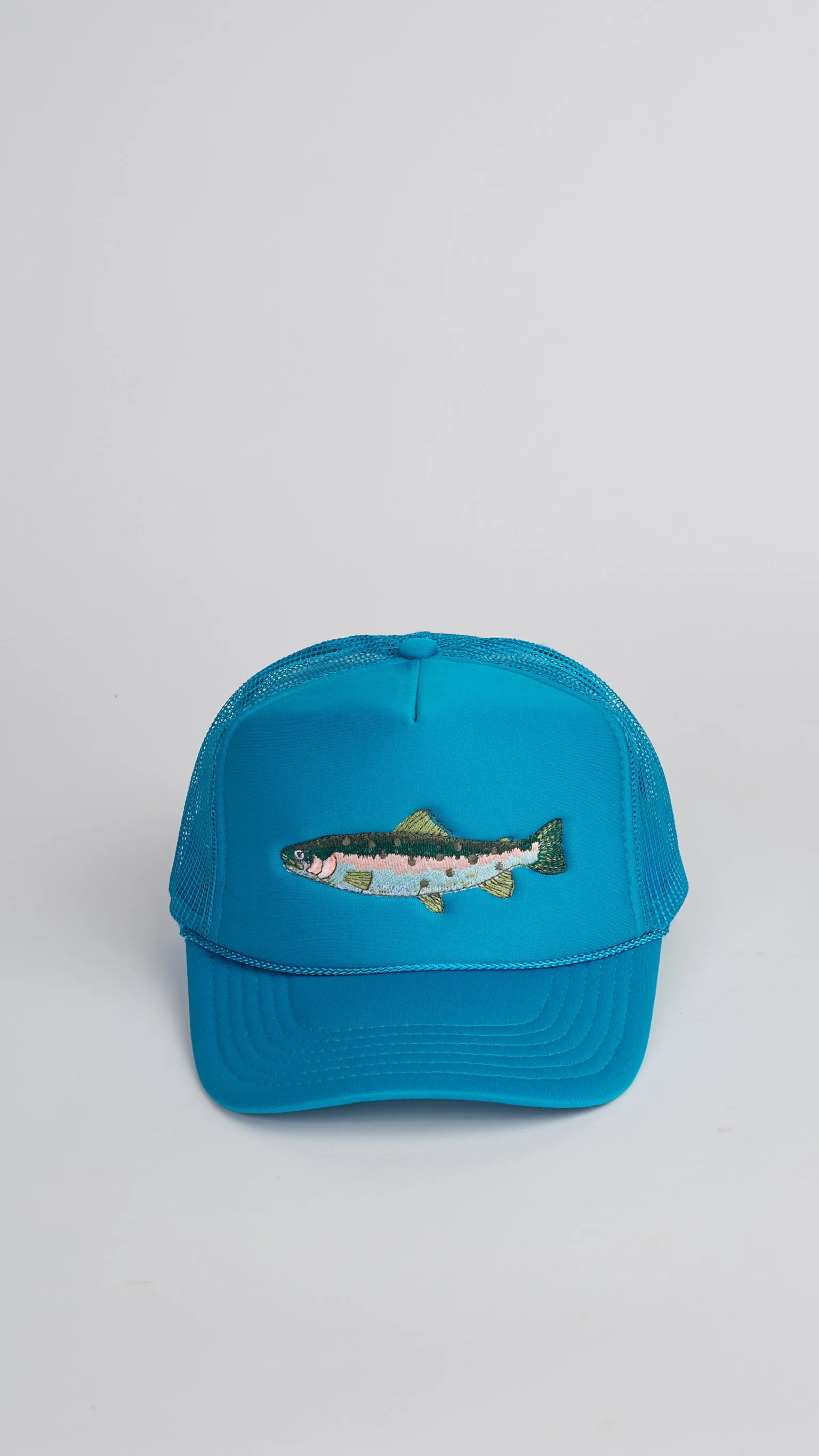 A+H Embroidered Trout Trucker | Ascot + Hart