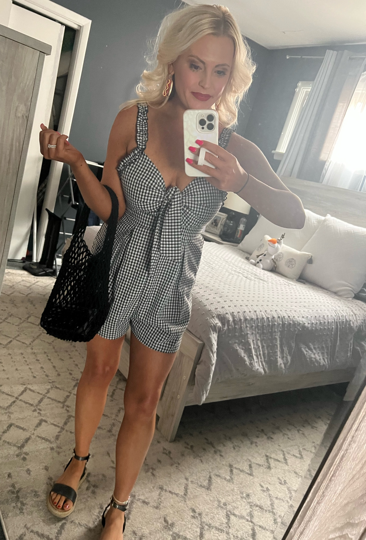 #4thofjuly #4thofjylooks #romper #blackandwhite #redlip #blackandwhiteromper #checkeredromper

#LTKSeasonal #LTKunder50