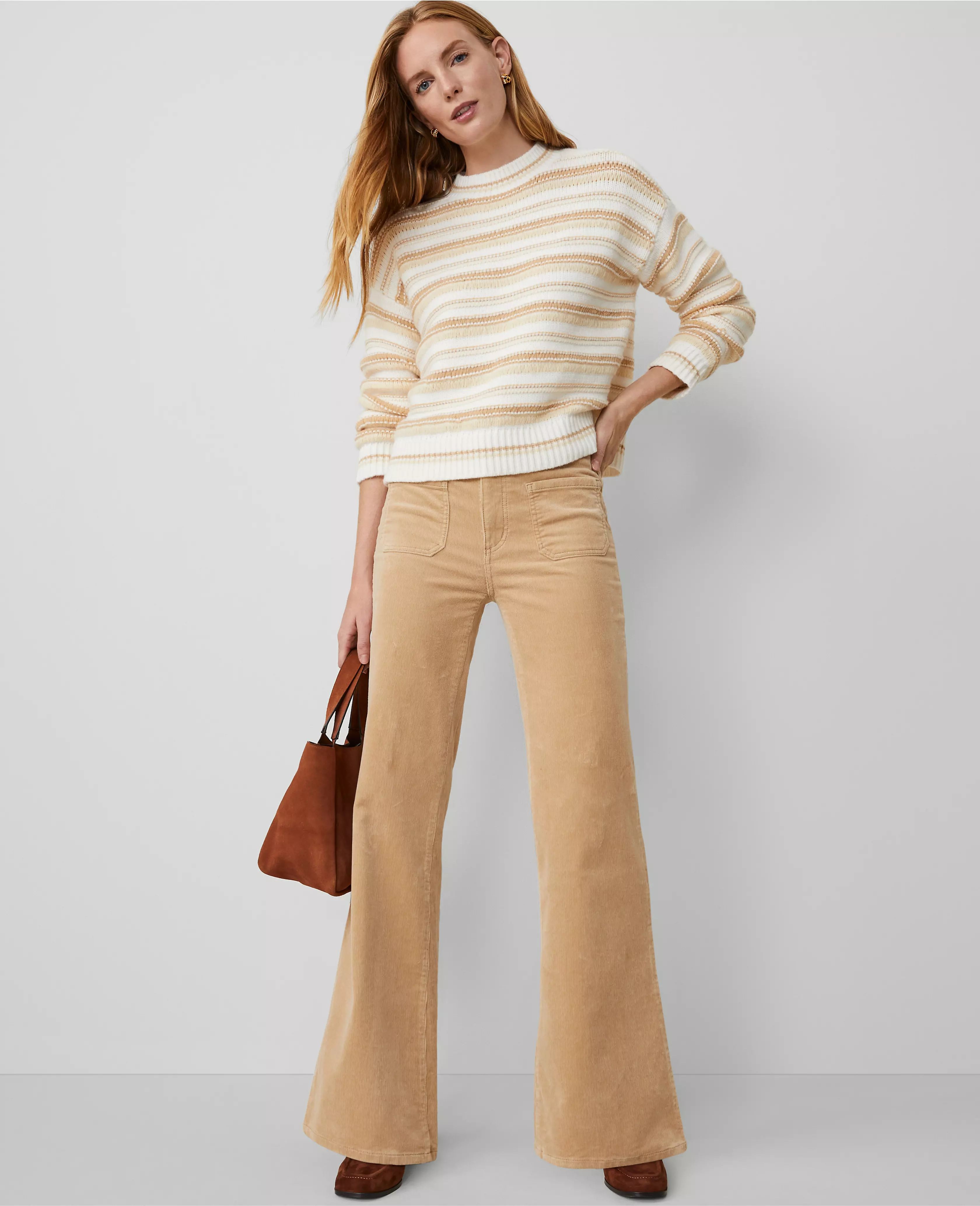 The Patch Pocket Corduroy Wide Leg Pant | Ann Taylor (US)