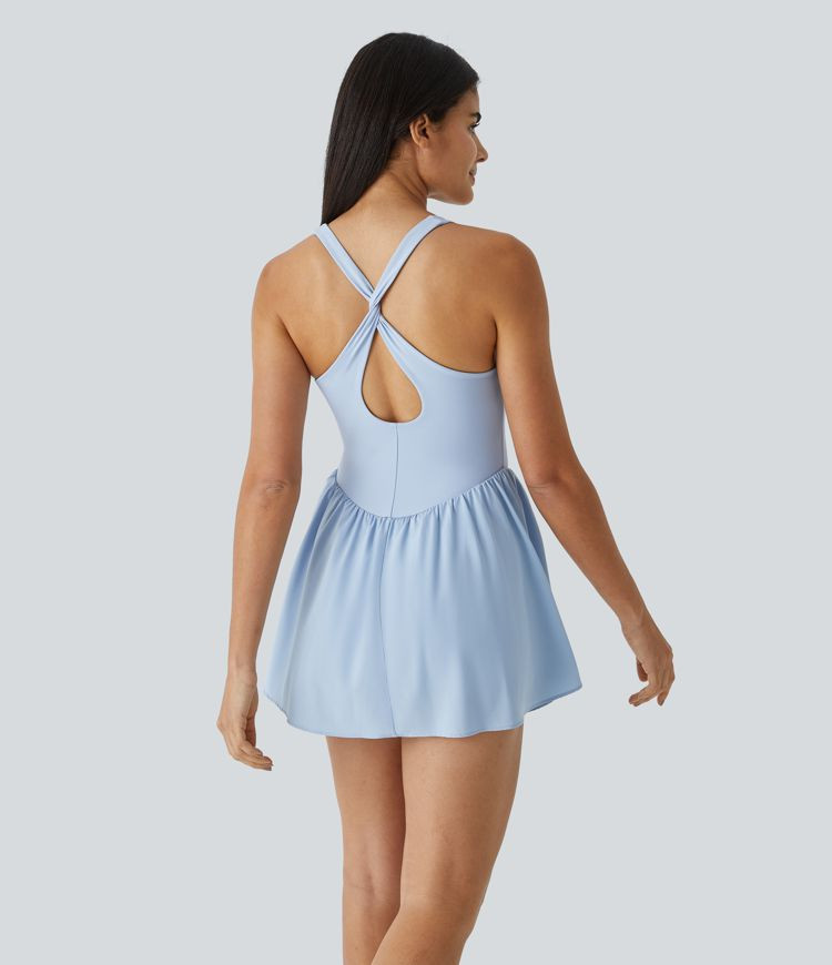 Women’s Breezeful™ Backless Corset 2-in-1 Pocket Mini Quick Dry Flowy Pickleball Active Dress... | HALARA