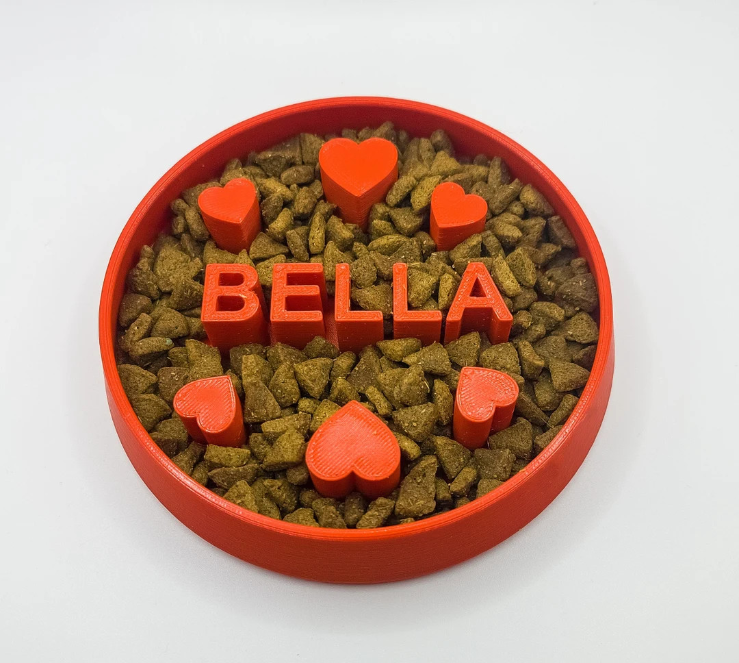 Custom Heart Slow Feeder Dog Bowl L Personalized Cat Dish Pets | Slow Digestion | Fun Pup - Etsy | Etsy (US)