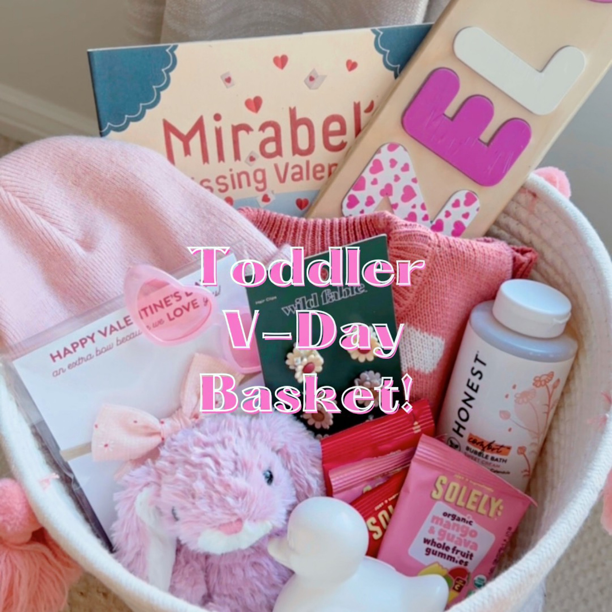 Toddler #girl V-Day Gift Basket Idea #valentines #love #gifts 

#LTKGiftGuide #LTKkids #LTKFind