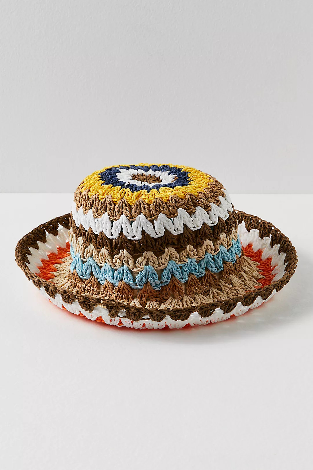 Wave Crochet Straw Bucket | Free People (Global - UK&FR Excluded)