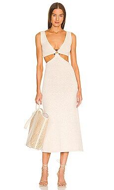 Cult Gaia Bank Knit Dress in Off White from Revolve.com | Revolve Clothing (Global)