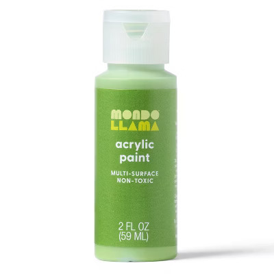 2oz Satin Acrylic Paint Earthy Matcha - Mondo Llama™ | Target