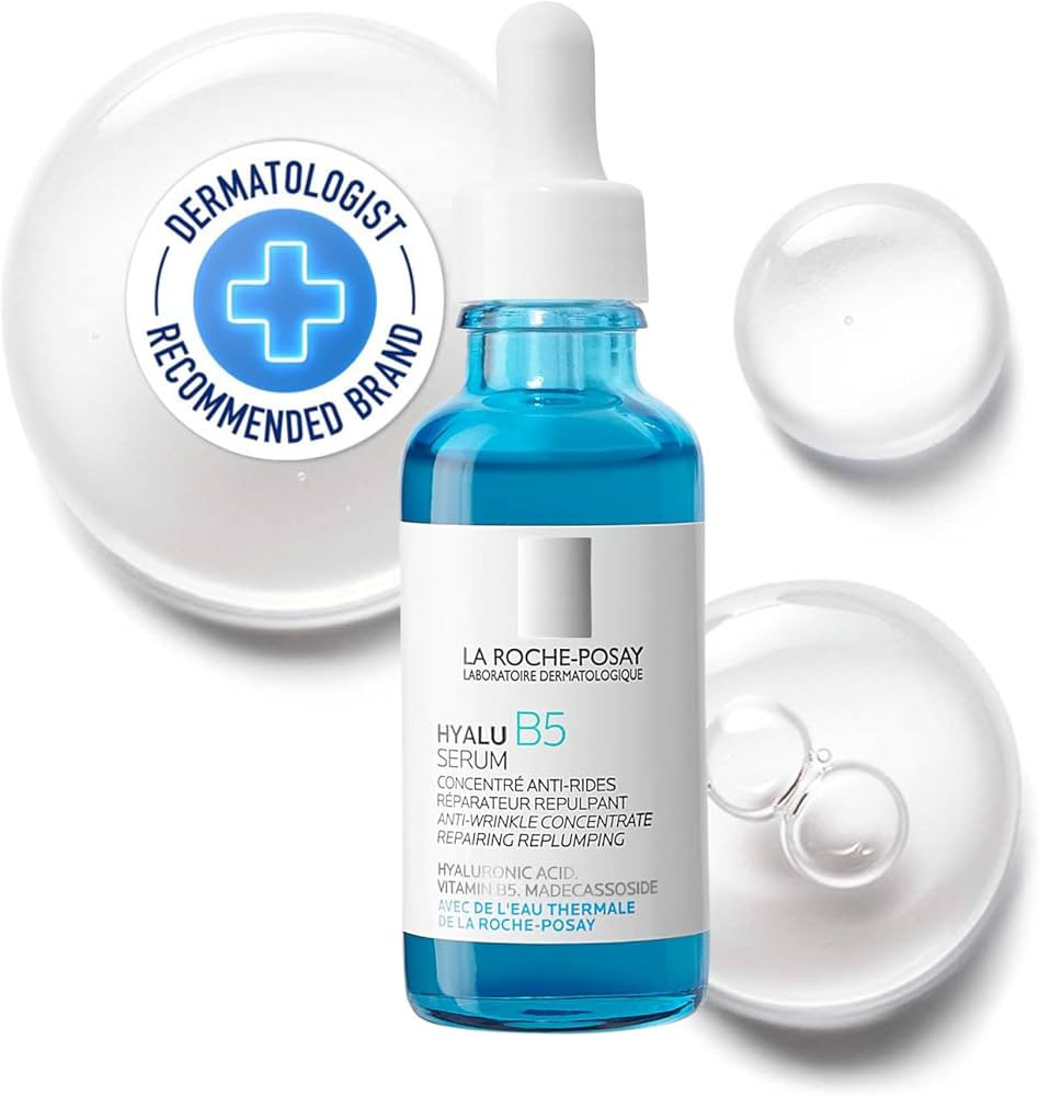 La Roche-Posay Hyalu B5 Pure Hyaluronic Acid Serum for Face, Vitamin B5 + Hyaluronic Acid + Madec... | Amazon (US)