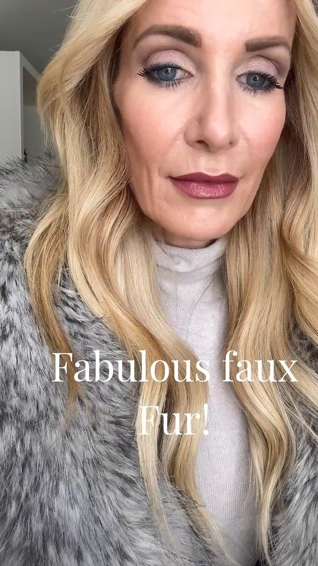 This gray faux fur jacket is the ultimate day-to-night piece 🤍 For evening, I styled it with my number one selling jeans of 2025 — the MOTHER wide leg jeans — so flattering and incredibly slimming. I kept it classic with a gray turtleneck, added a chic black belt, and finished the look with this timeless black Quince handbag (the price point is amazing). I’m wearing an XS in the jacket and a 24 in the jeans — both fit TTS. 

 

#LTKHoliday #LTKSeasonal #LTKOver40 #LTKFindsUnder100