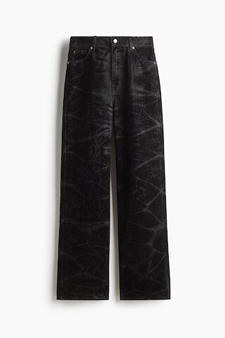 H & M - Flocked Jeans - Black | H&M (AU)