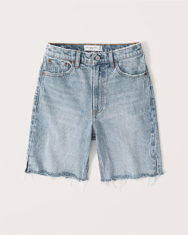 High Rise 7 Inch Shorts | Abercrombie & Fitch (US)