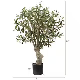 2 ft. Artificial Olive Tree | The Home Depot