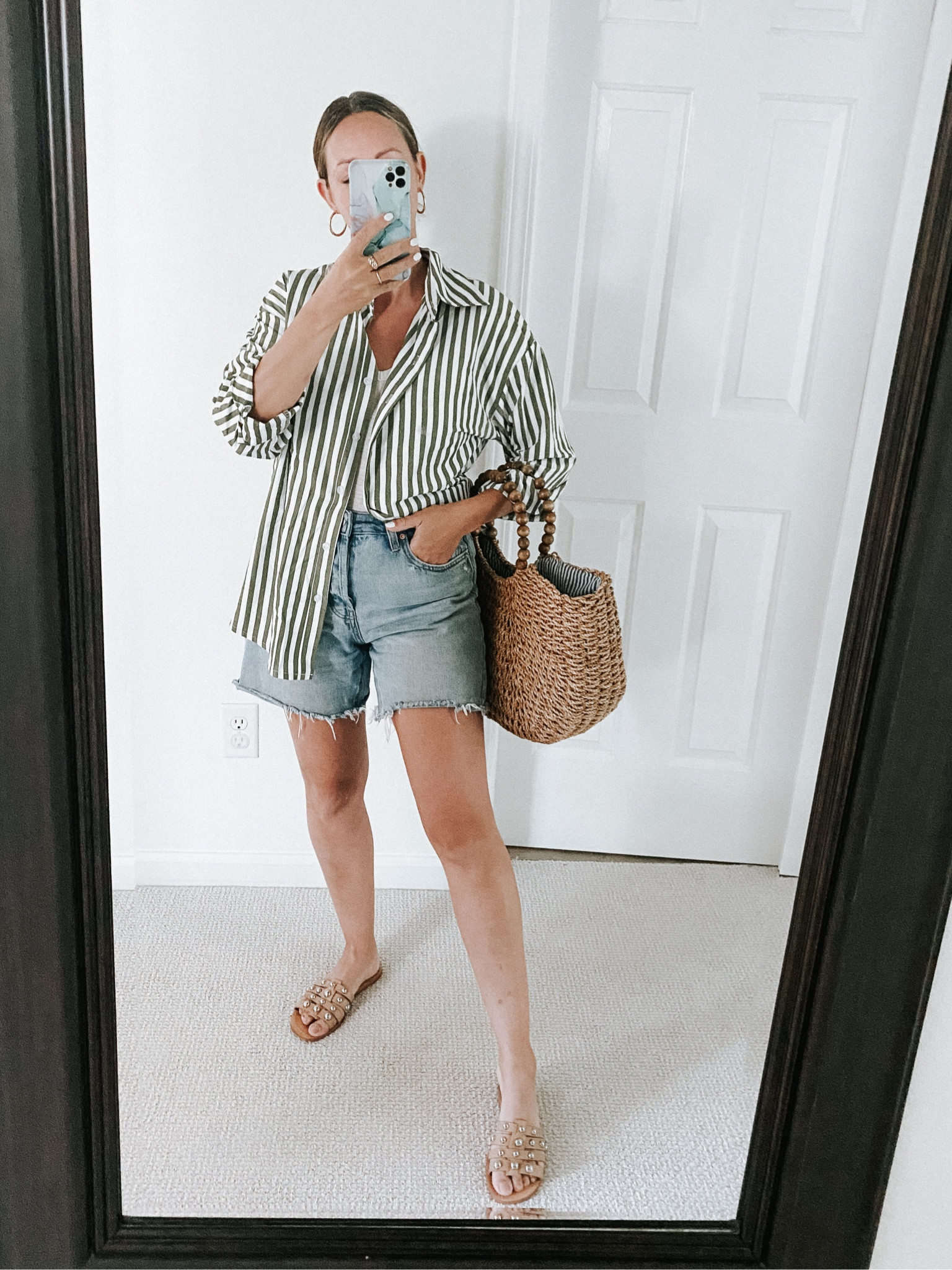 Favorite Amazon set plaid button down shirt spring style vacation look 