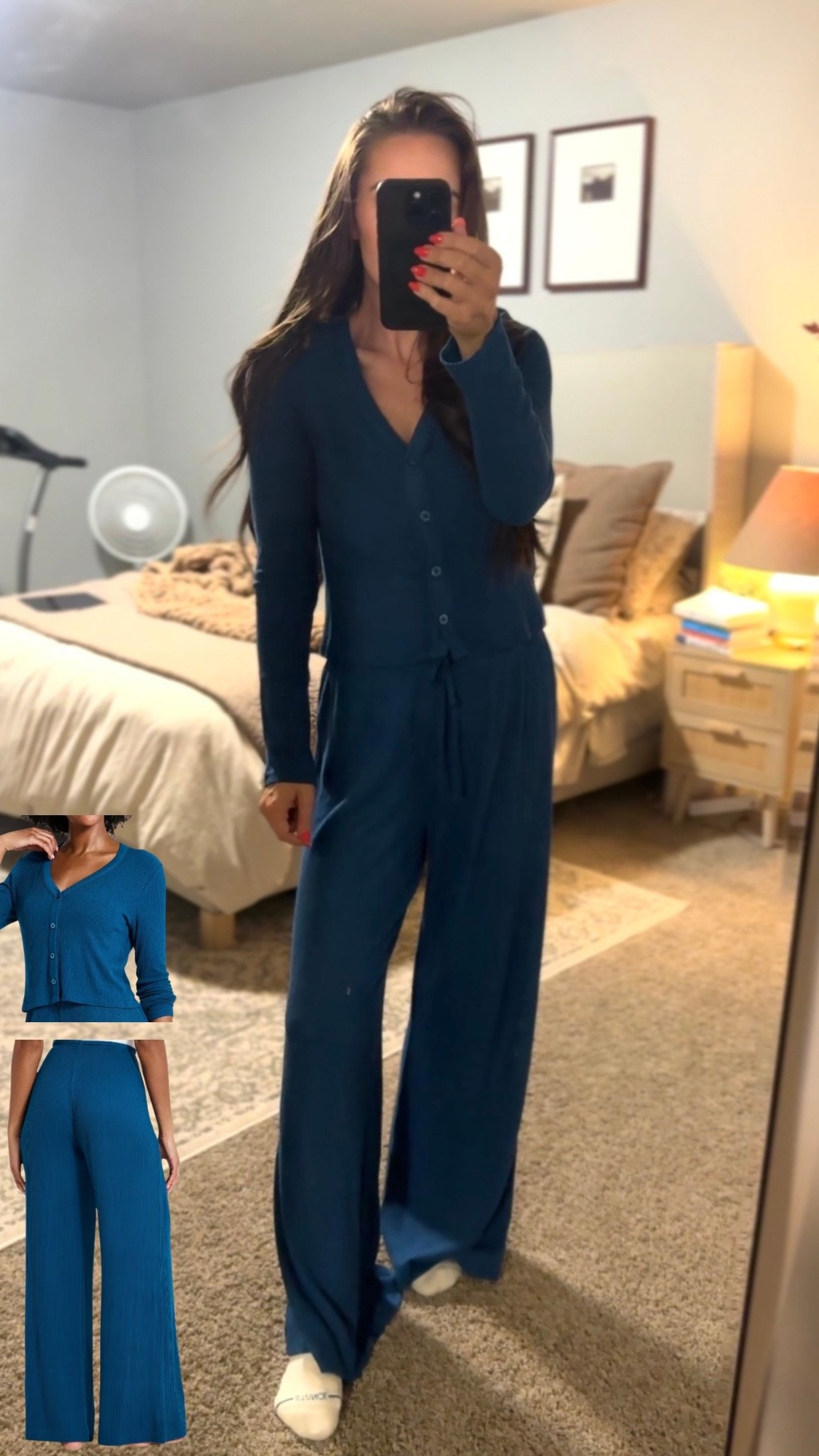 Coziest/ most flattering pajama set!! True to size! Wearing small in both top and bottom! Target pajamas. Women’s pajamas